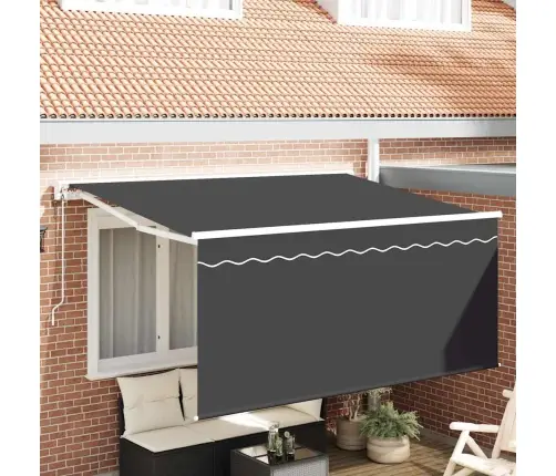 Izvelkams Jumtiņš Antracīts 300 X 200 Cm Vidaxl