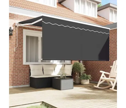 Izvelkams Jumtiņš Antracīts 300 X 200 Cm Vidaxl