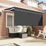 Izvelkams Jumtiņš Antracīts 300 X 200 Cm Vidaxl