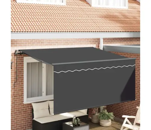 Izvelkams Jumtiņš Antracīts 300 X 200 Cm Audums Vidaxl