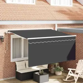 Izvelkams Jumtiņš Antracīts 300 X 200 Cm Vidaxl Izvelkams Jumtiņš Antracīts 300 X 200 Cm Vidaxl