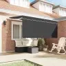 Izvelkams Jumtiņš Antracīts 300 X 200 Cm Vidaxl