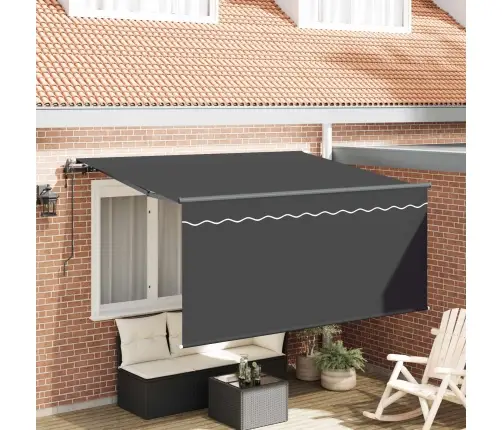 Izvelkams Jumtiņš Antracīts 300 X 200 Cm Audums Vidaxl