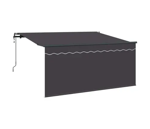 Izvelkams Jumtiņš Antracīts 300 X 200 Cm Audums Vidaxl