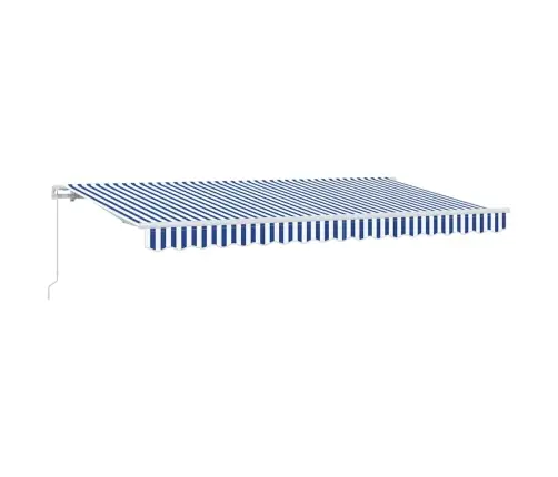 Izvelkams Jumtiņš Zila Un Balta 3.5 X 2 M Vidaxl