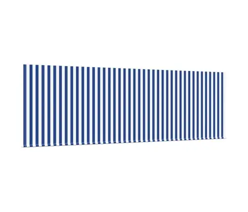 Izvelkams Jumtiņš Zila Un Balta Balta 350 X 200 Cm Vidaxl