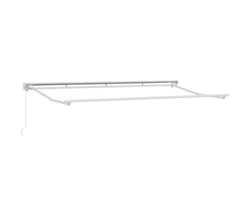 Izvelkams Jumtiņš Zila Un Balta Balta 350 X 200 Cm Vidaxl
