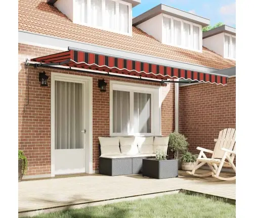 Izvelkams Jumtiņš Dzeltena Un Oranža Un Balta Vidaxl