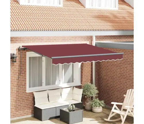 Izvelkams Jumtiņš Burgundijas Sarkans Un Antracīts Vidaxl