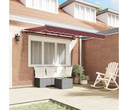 Izvelkams Jumtiņš Burgundijas Sarkans Un Antracīts Vidaxl