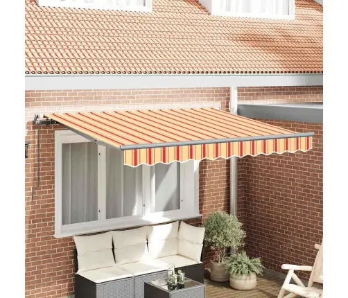 Izvelkams Jumtiņš Dzeltena Un Oranža Un Balta Vidaxl