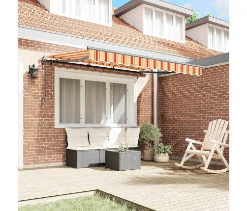 Izvelkams Jumtiņš Dzeltena Un Oranža Un Antracīts Lieli Vidaxl