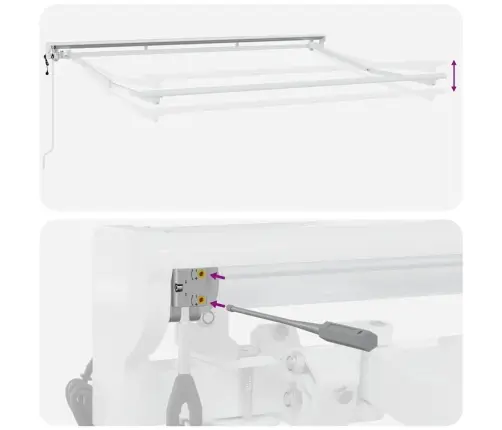 Käigukohandatav Varikatus Sinine Ja Oranž 350 X 200 Cm