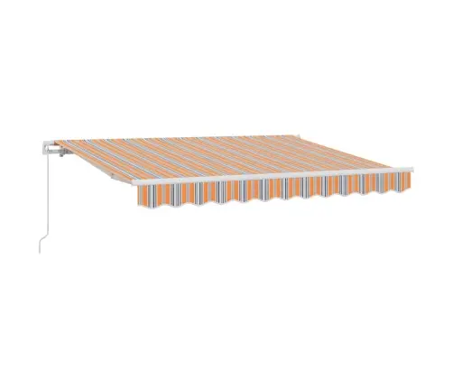 Izvelkams Jumtiņš Dzeltena Un Oranža Un Balta 3.5 X 2 M Vidaxl