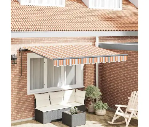 Izvelkams Jumtiņš Dzeltena Un Oranža Un Balta Vidaxl