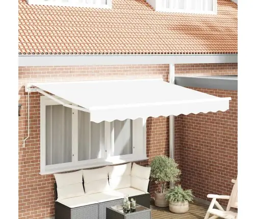 Izvelkams Jumtiņš Balts 350X200 Cm Vidaxl