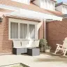 Izvelkams Jumtiņš Balts 350X200 Cm Vidaxl