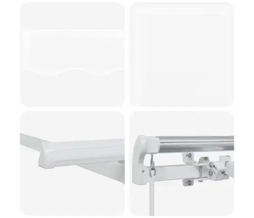 Izvelkams Jumtiņš Balts 350X200 Cm 350 X 200 Cm 3.5 X 2 M Vidaxl