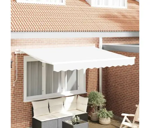 Izvelkams Jumtiņš Balts 350X200 Cm 350 X 200 Cm 3.5 X 2 M Vidaxl