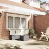 Izvelkams Jumtiņš Balts 350X200 Cm 350 X 200 Cm 3.5 X 2 M Vidaxl