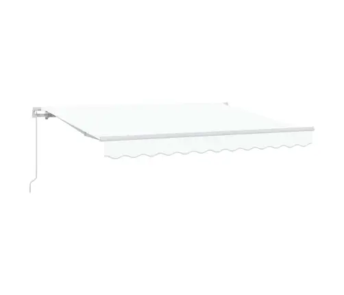 Izvelkams Jumtiņš Balts 350X200 Cm 350 X 200 Cm 3.5 X 2 M Vidaxl