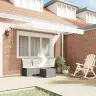 Izvelkams Jumtiņš Balts 350X200 Cm 350 X 200 Cm 3.5 X 2 M Vidaxl