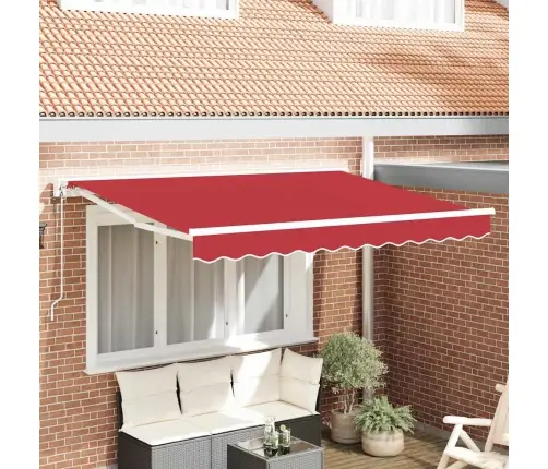 Izvelkams Jumtiņš Sarkana 350X200 Cm Vidaxl