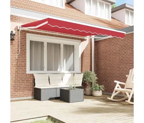 Izvelkams Jumtiņš Sarkana 350X200 Cm Vidaxl