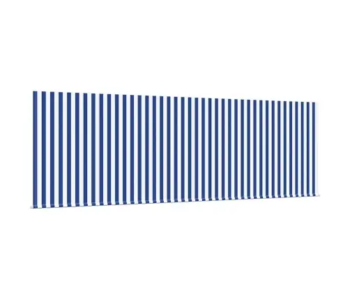Izvelkams Jumtiņš Zila Un Balta 400 X 200 Cm Vidaxl