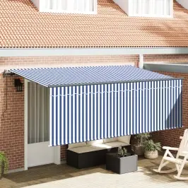 Izvelkams JumtiÅÅ” Zila Un Balta 400 X 200 Cm Vidaxl Izvelkams JumtiÅÅ” Zila Un Balta 400 X 200 Cm Vidaxl