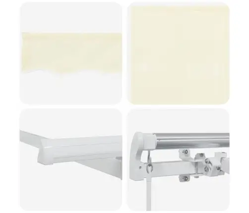 Käigukohandatav Varikatus Cream 400 X 200 Cm