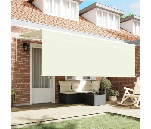 Käigukohandatav Varikatus Cream 400 X 200 Cm