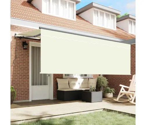 Izvelkams Jumtiņš Krēms Un Antracīts Un Brūns 400 X 200 Cm Vidaxl