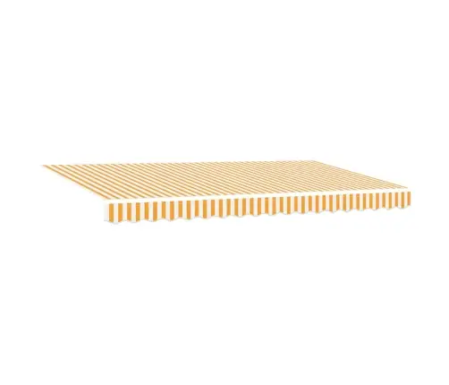Izvelkams Jumtiņš Dzeltena Un Balta 400X200 Cm Vidaxl
