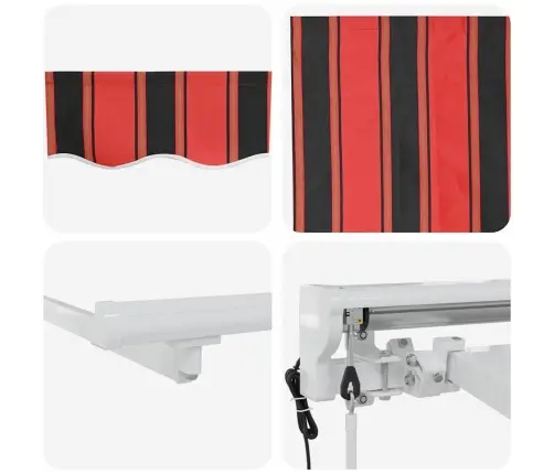 Izvelkams Jumtiņš Jūras Zils 400X200 Cm Vidaxl