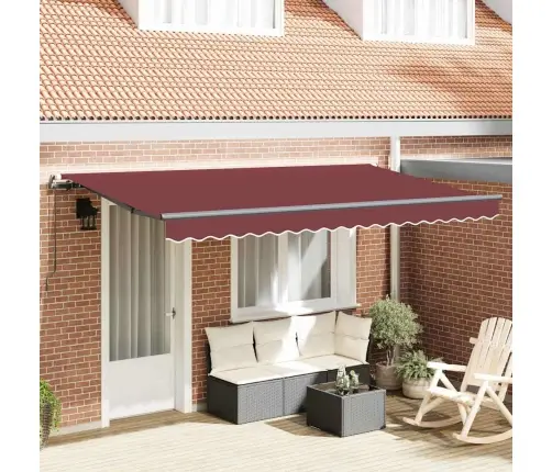 Izvelkams Jumtiņš Burgundijas Sarkans Un Antracīts Vidaxl