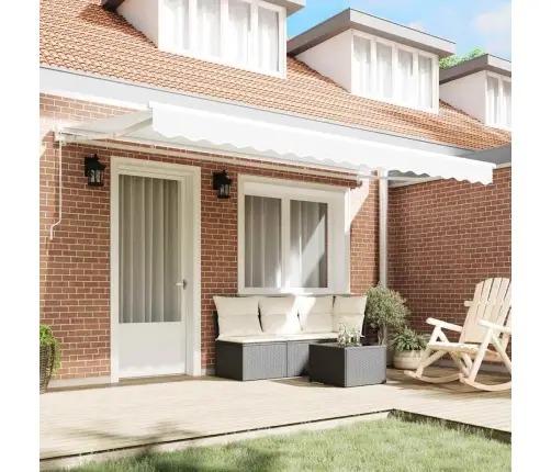 Izvelkams Jumtiņš Balts 400X200 Cm Vidaxl