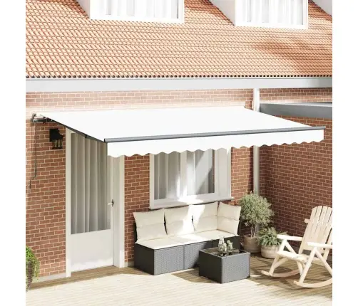 Izvelkams Jumtiņš Balta Un Antracīta Vidaxl