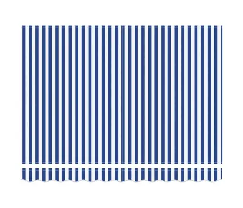 Izvelkams Jumtiņš Zila Un Balta 300X250 Cm Vidaxl