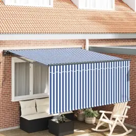 Izvelkams JumtiÅÅ” Zila Un Balta 300 X 250 Cm Vidaxl Izvelkams JumtiÅÅ” Zila Un Balta 300 X 250 Cm Vidaxl
