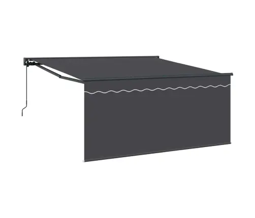 Izvelkams Jumtiņš Antracīta 300 X 250 Cm Audums Vidaxl