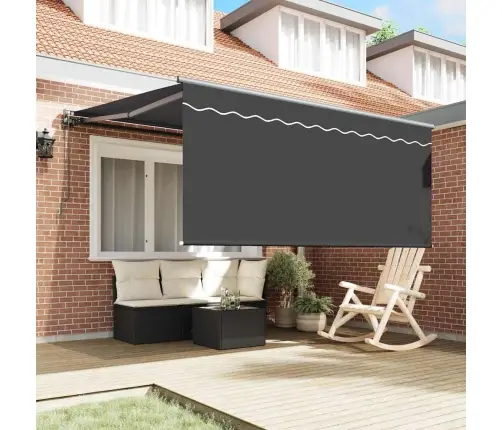 Izvelkams Jumtiņš Antracīta 300 X 250 Cm Audums Vidaxl