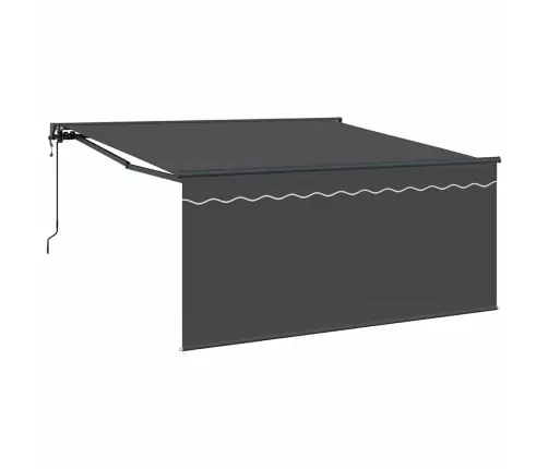 Izvelkams Jumtiņš Antracīta 300 X 250 Cm Audums Vidaxl