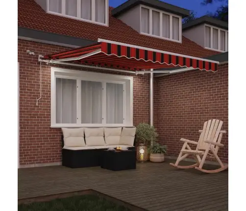 Izvelkams Jumtiņš Oranžs Un Brūns 300 X 250 Cm Vidaxl