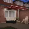 Izvelkams Jumtiņš Oranžs Un Brūns 300 X 250 Cm Vidaxl