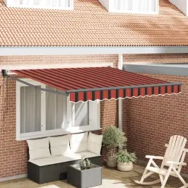 Nolokāms Markīze Oranža 300 X 250 Cm Poliesters Un Metāls Vidaxl