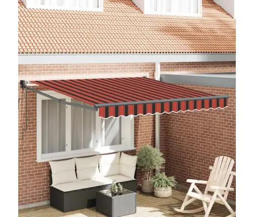 Automātiskā Atskrūvējama Nojume Ar Apelsīnu Un Brūnu Krāsu, 300X250 Cm Vidaxl
