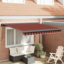 Nolokāms Markīze Sarkans Un Melns 300 X 250 Cm Vidaxl Nolokāms Markīze Sarkans Un Melns 300 X 250 Cm Vidaxl