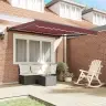 Izvelkams Jumtiņš Burgundijas Sarkanais 300X250 Cm Poliesters Vidaxl