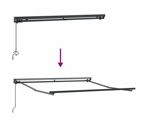 Käigukohandatav Varikatus Veinipunane 300 X 250 Cm